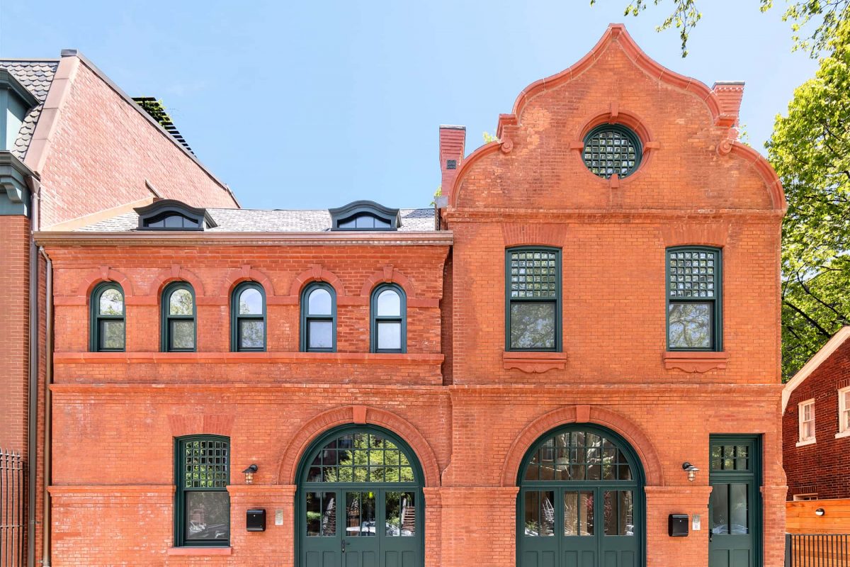 Landmark status building with wood custommade windows and doors in Brooklyn